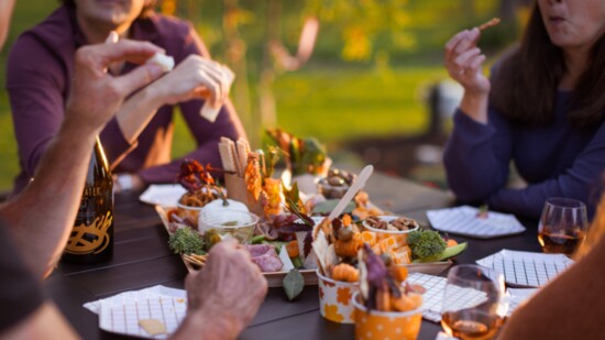 Charcuterie provided a perfect palette for every palate at this fall party.