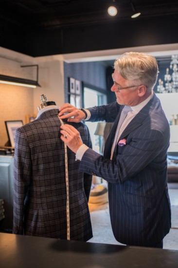 Measuring a custom suit