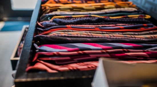 A collection of beautiful silk ties