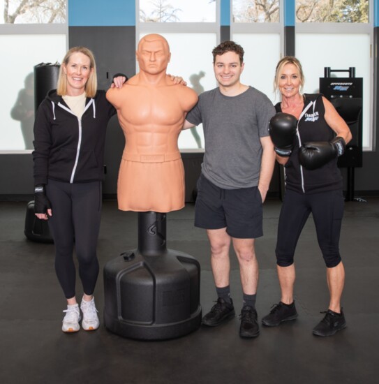30 Minute Hit Team, pictured from l to r: Owner/Trainer Melanie Martinson, Trainer Steven and Trainer Kathleen. Not pictured, Trainer Katie and Trainer Alida.