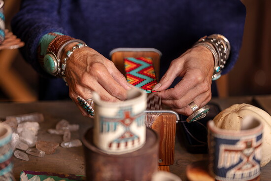 Desert Sage Bead Art, Photo By Kathleen Brannon