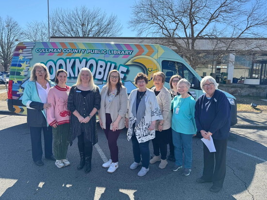 Left to right are Willette Harbison, Raegan Lindsey, Director Amber Thornton, Assistant Director Shelby Creekmore, Janice Cook, Janice Attaway, Wanda Edge and L