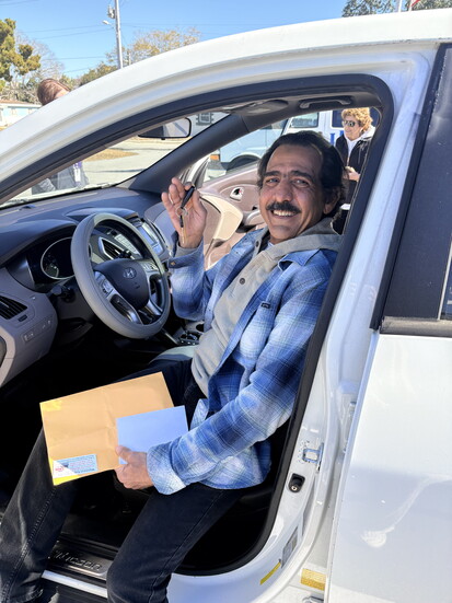 Cars Bring Hope recipient Gerald receives a vehicle to help provide reliable transportation and independence.