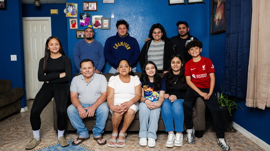 Three generations of the Martinez family.