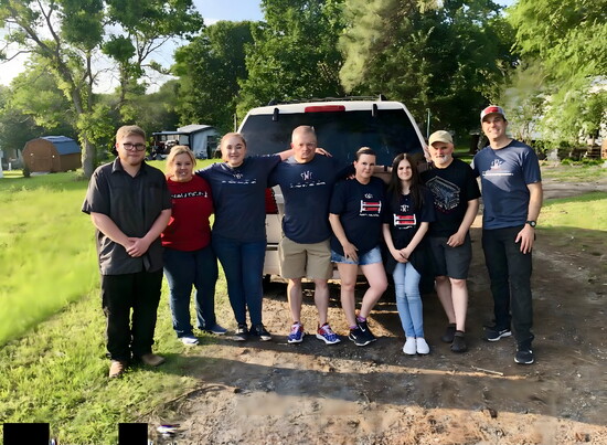 Sleep in Heavenly Peace volunteers deliver first beds in May 2021.