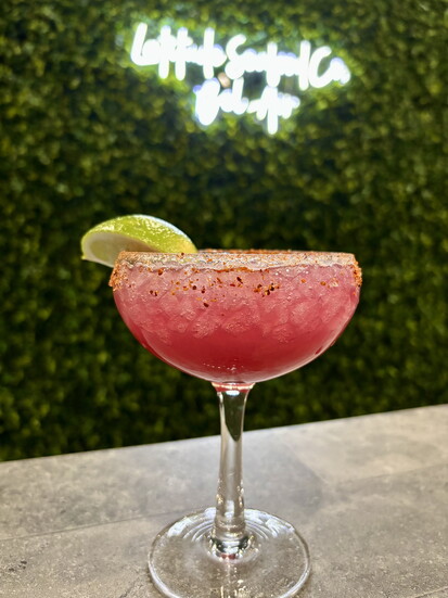 Prickly Pear Margarita. Photo Credit: Latitude Seafood Co., Bel Air