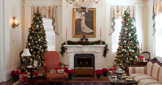 Madison's historic homes are expecially welcoming at Christmas. 