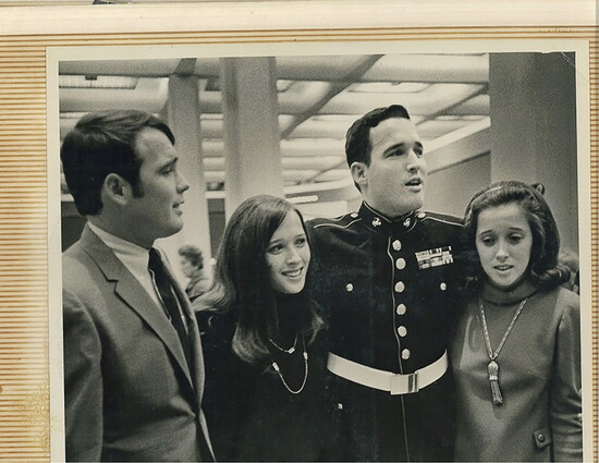 Commission Chairman Jimmie C. Edwards III and his sisters.