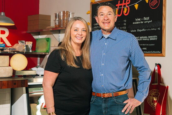 Urban Stead Cheese co-founders Andrea Siefring-Robbins and Scott Robbins. Photo By: Jon Medina