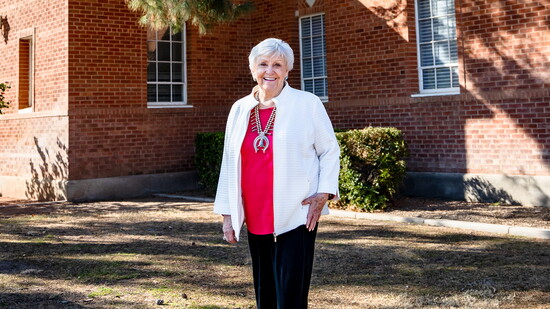 In front of the Historic Town Hall.