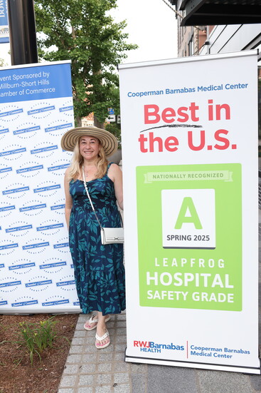 Ana Meyer, President, Millburn Short Hills Chamber of Commerce and our 5K Platinum Sponsor ad Cooperman Barnabas