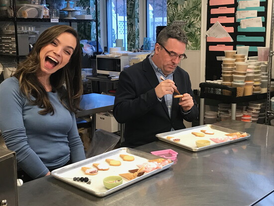 Marisol on set. 