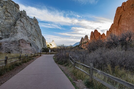 A trail within Garden of the Gods.