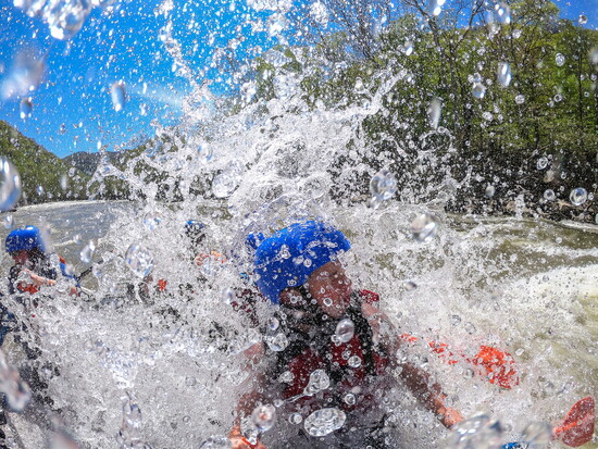 Milo Condran slapped with a splash of New River water