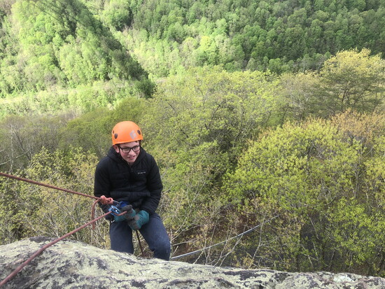 It's a long way down rappelling on the Gorge with Milo Condran