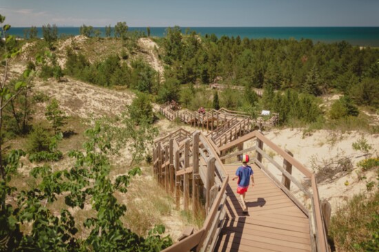 Walkway at Indiand Dunes.