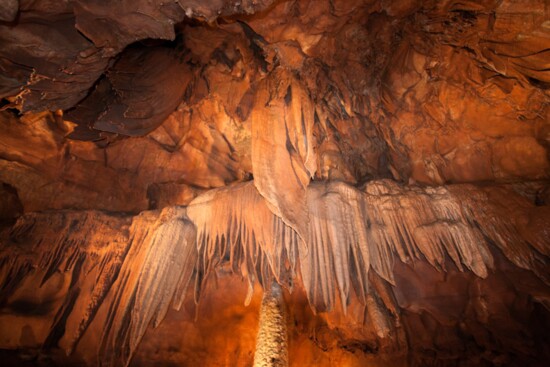 Spelunking in Mammoth Cave National Park.