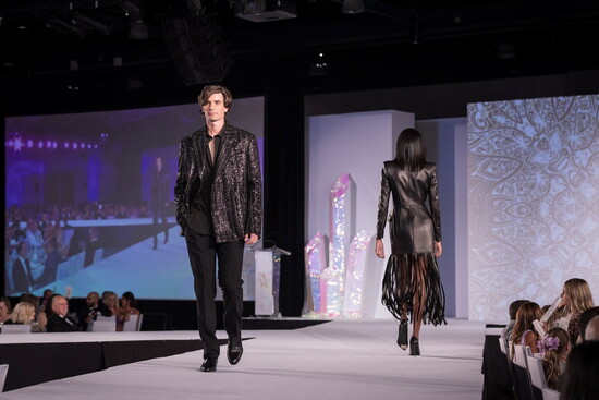 Professional models own the runway with flair. - The Walk, 2024.