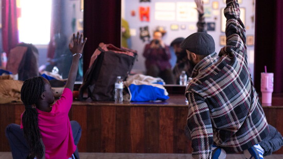 360 ALLSTARS conduct a dance workshop with youth at Portland Housing Authority. Photo by Katie Day.