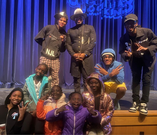 Our Youth from Our Place attend Memphis Jookin' and meet the artists. Photo courtesy of Portland Ovations.