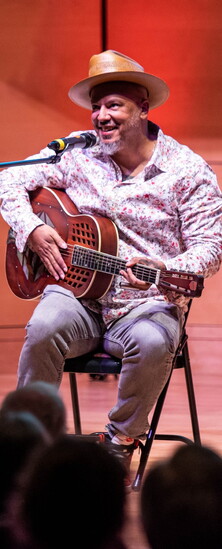 Samuel James performs. 