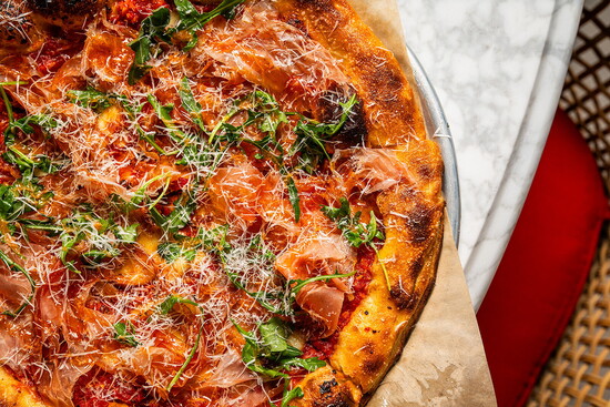 North Italia, Hot Honey & Smoked Prosciutto. Photo by Jill McNamara Photography