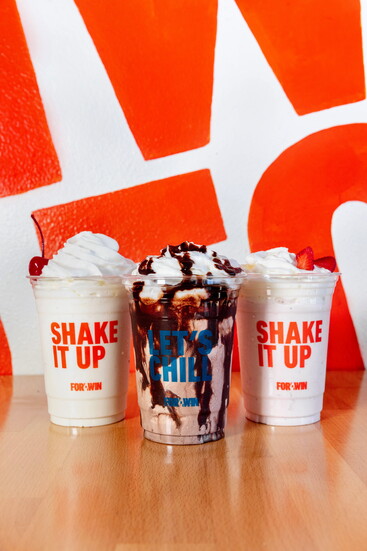 The restaurant also offers a variety of shakes 