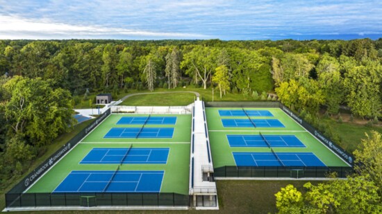 Cranbrook's award-winning eight-court complex, designed by GMB Architecture + Engineering. Photo courtesy of GMB.