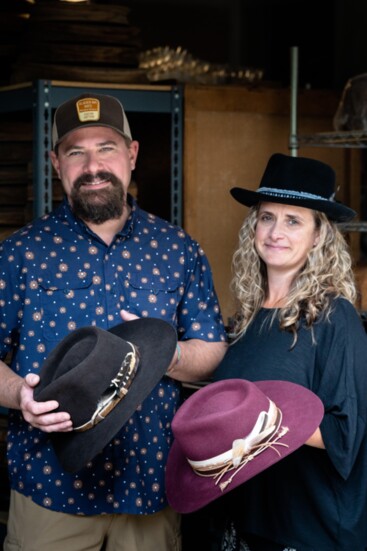 Todd & Becky Horning of Glacier Rim Hats/ Photo by: @kylestansburyphotography 