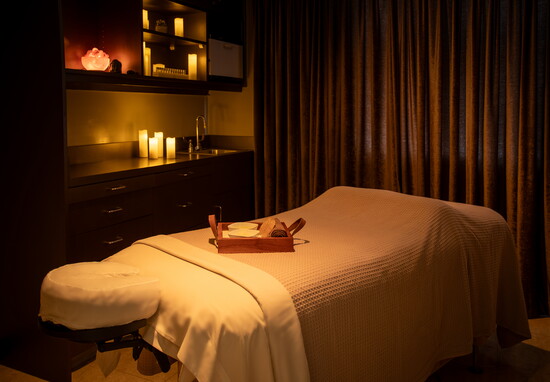 A spa treatment room