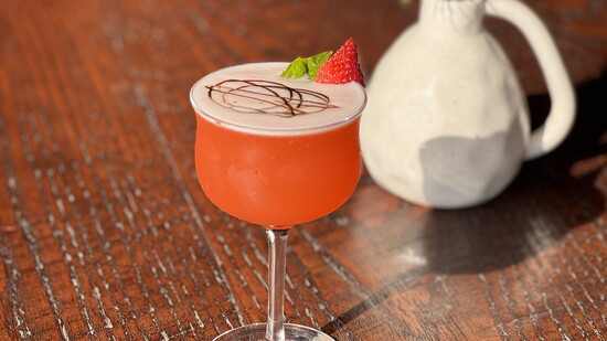 Strawberry Fields cocktail. Photo courtesy of Pairings Bistro. 