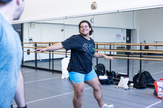Hayden Poe rehearses for the Jimmy Awards in NYC. (Photo by Angela of York)