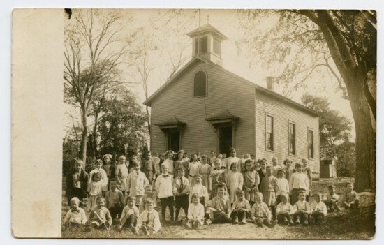 School photo including, possibly, Laura Adair.