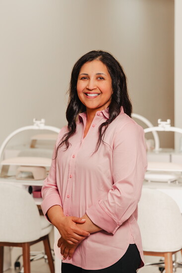 Sibley Varghese, owner of Prestige Nail Studio. 