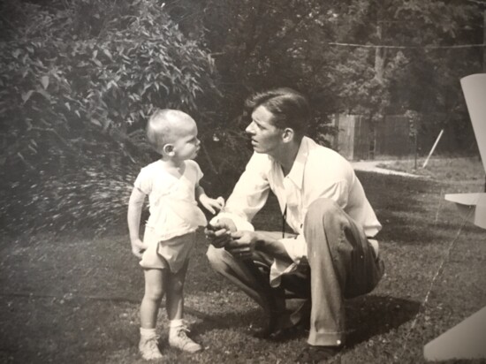 Patrick with his father