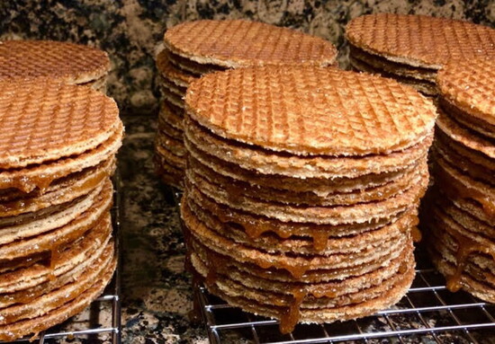 Piles of stroopwafels. Photo courtesy of Stroopwafel Sisters.