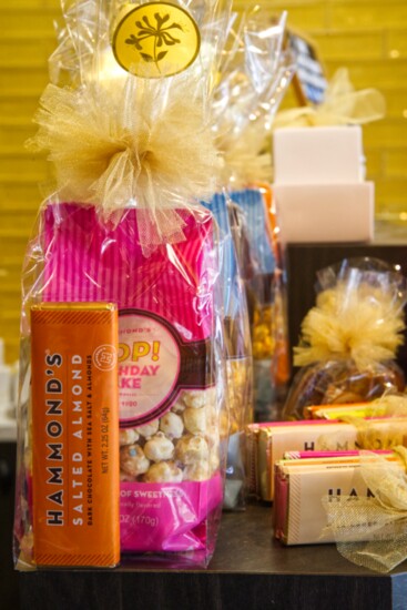 Pre-packaged gift bags make shopping easy.
