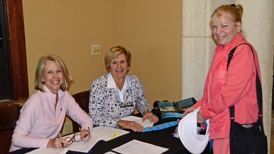 The day was just beginning for the women registering to tee off at The Venetian Golf Club’s fundraiser for The Twig.