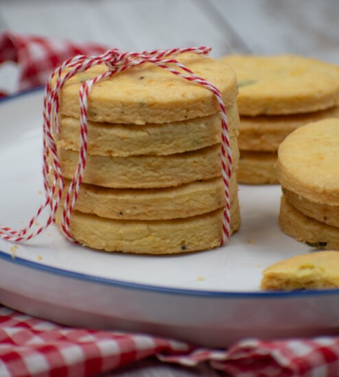 Rosemary Parmesan Shortbread