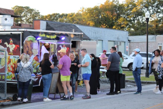 Residents wait in line for 'A Taste of Chamblee.'