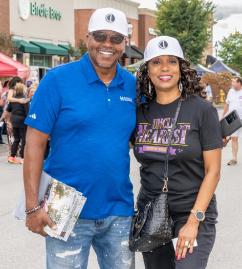 Hendersonville Lifestyle publisher Lynn Bowles and his wife Towana are enjoying the 2024 Taste.