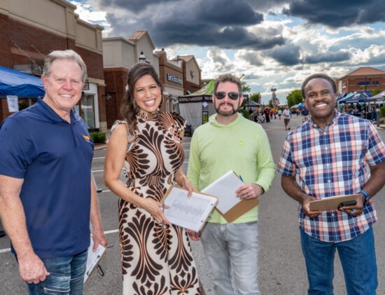 The 2024 Taste of Hendersonville judges are having a good time trying out the food.