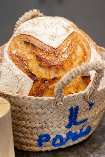 Fresh bread is baked daily