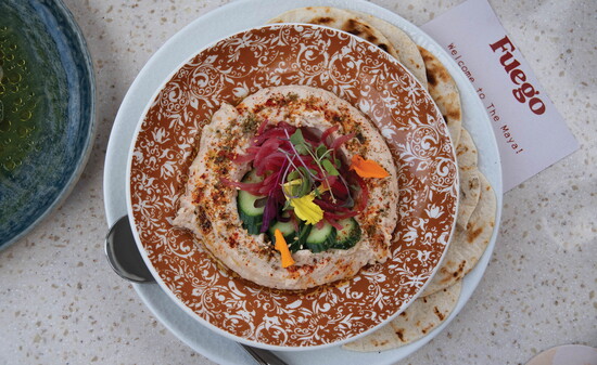 White bean hummus.