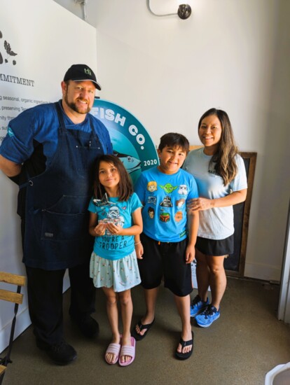 Jennifer and Jerry Cline with their two children, photo provided by Jennifer Cline