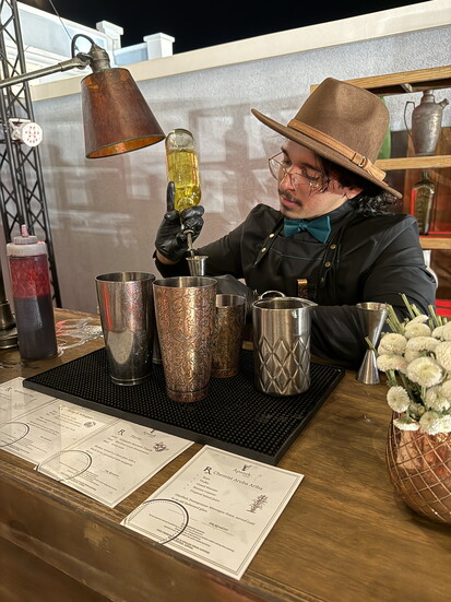Bartender Jose D'Lamarck of Apotek Speakeasy in Aruba