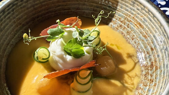 Cantaloupe Gazpacho Ritz Carlton Private Dining