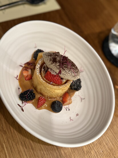 Chef Xavi of The Xperience cooking snapper steaks