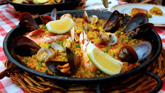 Traditional Spanish paella