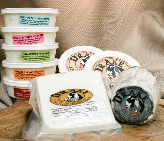 A sample of the cheese available at Drake Family Farms.